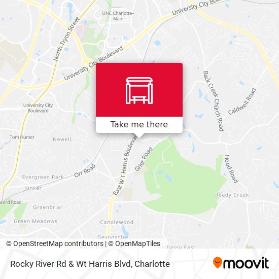 Mapa de Rocky River Rd & Wt Harris Blvd