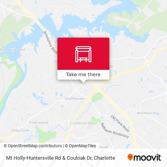 Mapa de Mt Holly-Huntersville Rd & Couloak Dr