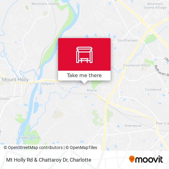 Mt Holly Rd & Chattaroy Dr map
