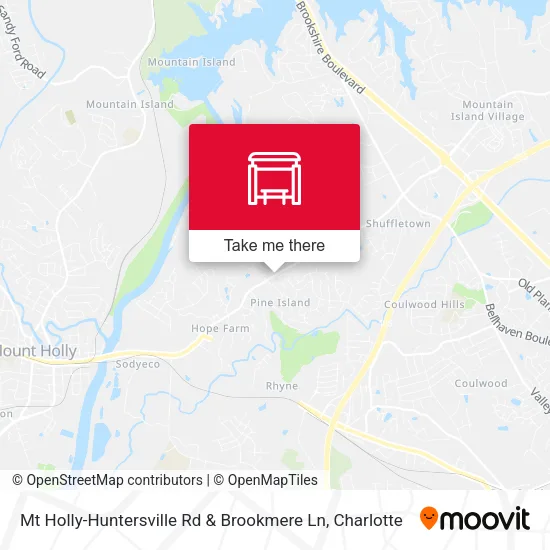 Mapa de Mt Holly-Huntersville Rd & Brookmere Ln