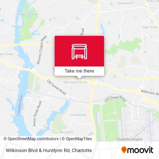 Mapa de Wilkinson Blvd & Huntlynn Rd
