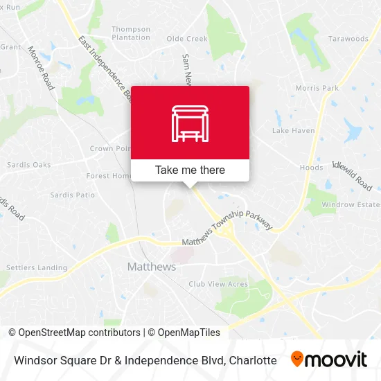 Mapa de Windsor Square Dr & Independence Blvd