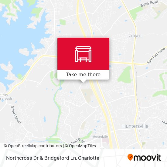 Northcross Dr & Bridgeford Ln map