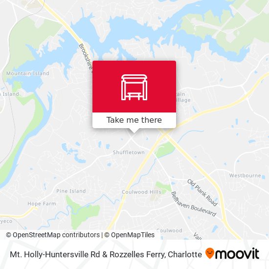Mapa de Mt. Holly-Huntersville Rd & Rozzelles Ferry
