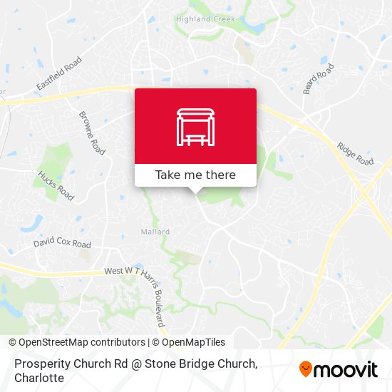 Prosperity Church Rd @ Stone Bridge Church map