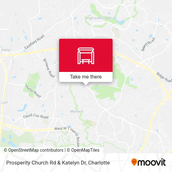 Mapa de Prosperity Church Rd & Katelyn Dr