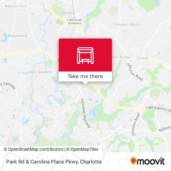 Park Rd & Carolina Place Pkwy map