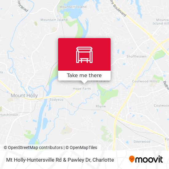 Mapa de Mt Holly-Huntersville Rd & Pawley Dr