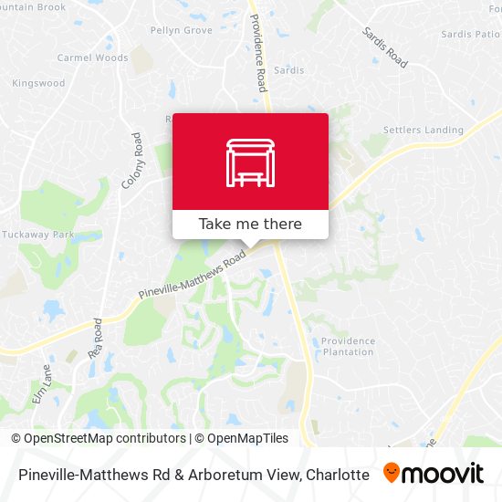 Mapa de Pineville-Matthews Rd & Arboretum View