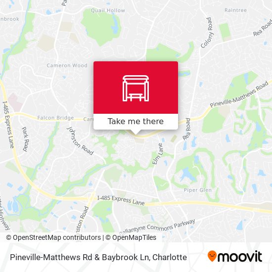 Pineville-Matthews Rd & Baybrook Ln map