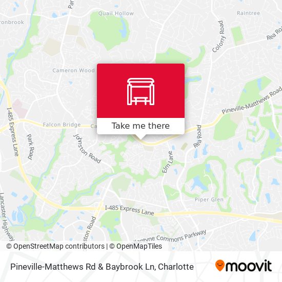 Pineville-Matthews Rd & Baybrook Ln map