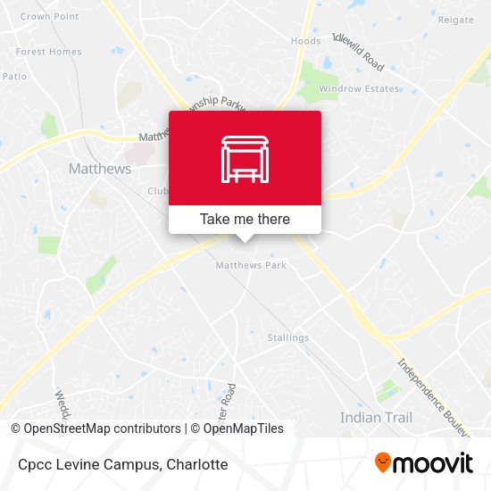 Cpcc Levine Campus map