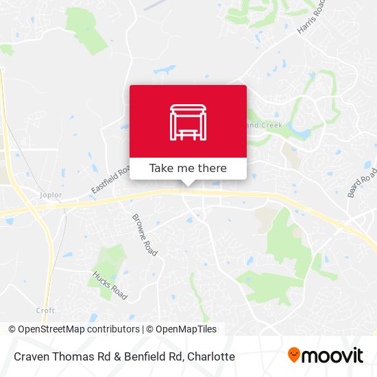 Craven Thomas Rd & Benfield Rd map