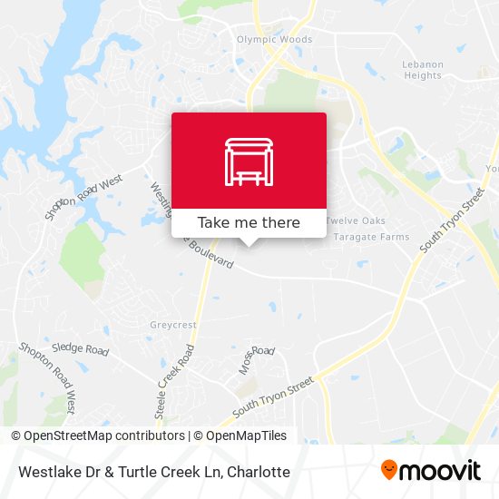 Mapa de Westlake Dr & Turtle Creek Ln