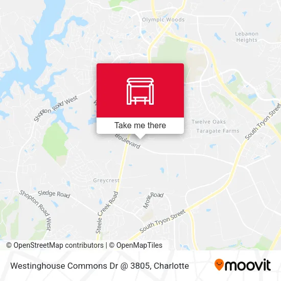 Mapa de Westinghouse Commons Dr @ 3805