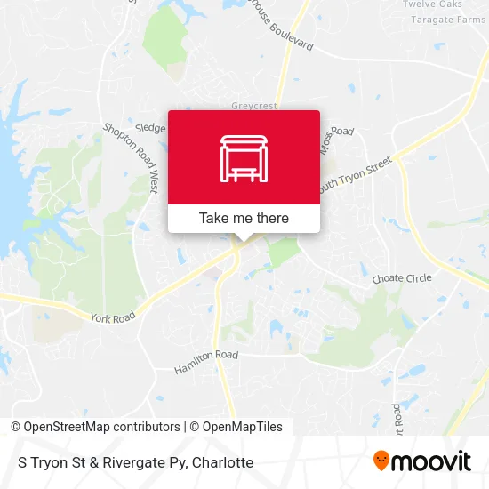 Mapa de S Tryon St & Rivergate Py