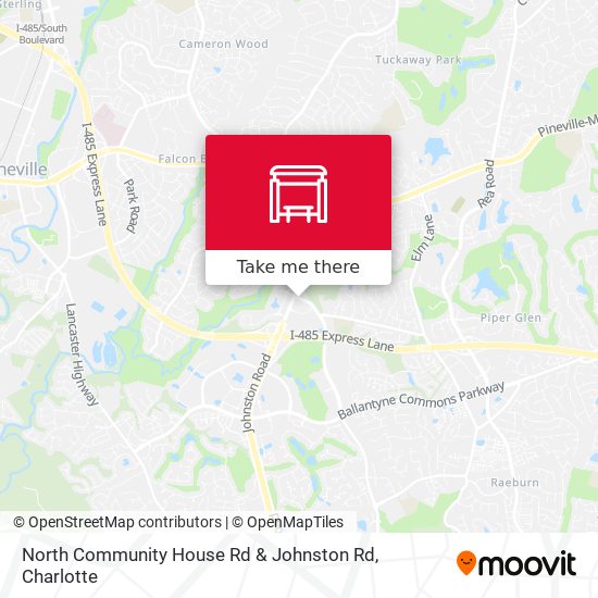 Mapa de North Community House Rd & Johnston Rd