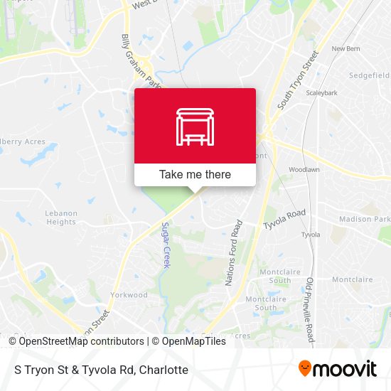 Mapa de S Tryon St & Tyvola Rd