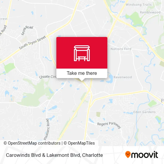 Mapa de Carowinds Blvd & Lakemont Blvd