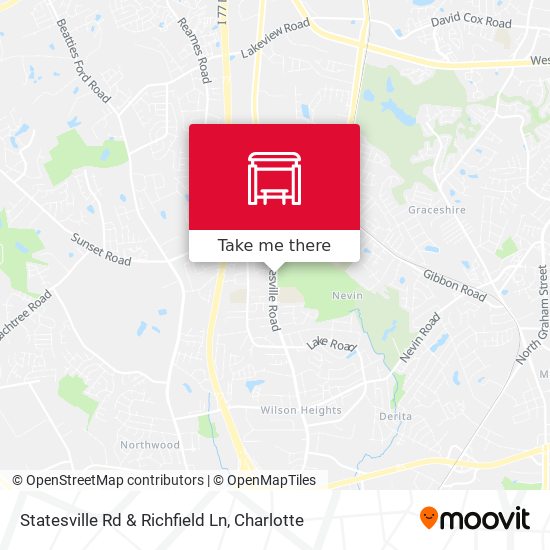 Mapa de Statesville Rd & Richfield Ln