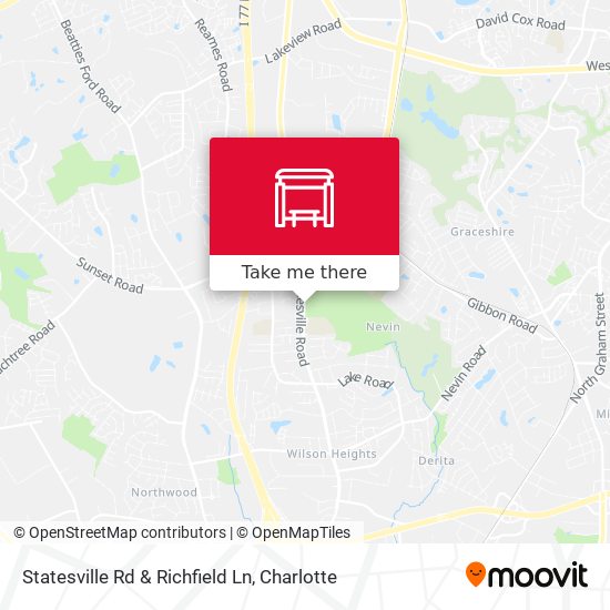 Mapa de Statesville Rd & Richfield Ln