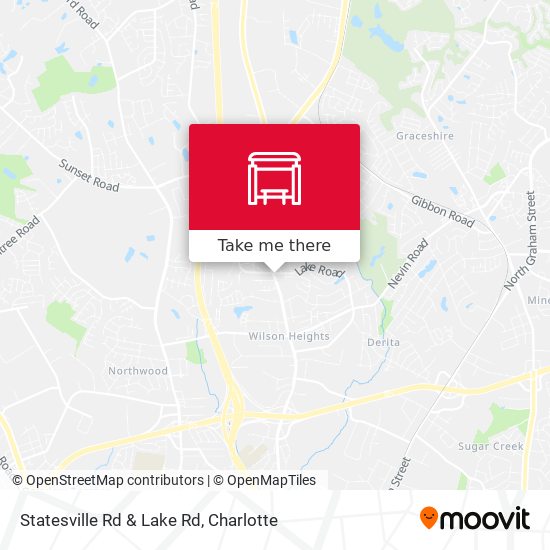 Statesville Rd & Lake Rd map