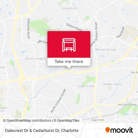 Dalecrest Dr & Cedarhurst Dr map