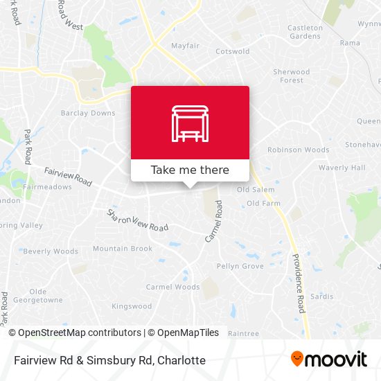 Mapa de Fairview Rd & Simsbury Rd