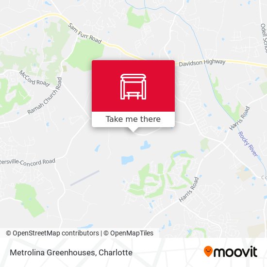 Metrolina Greenhouses map