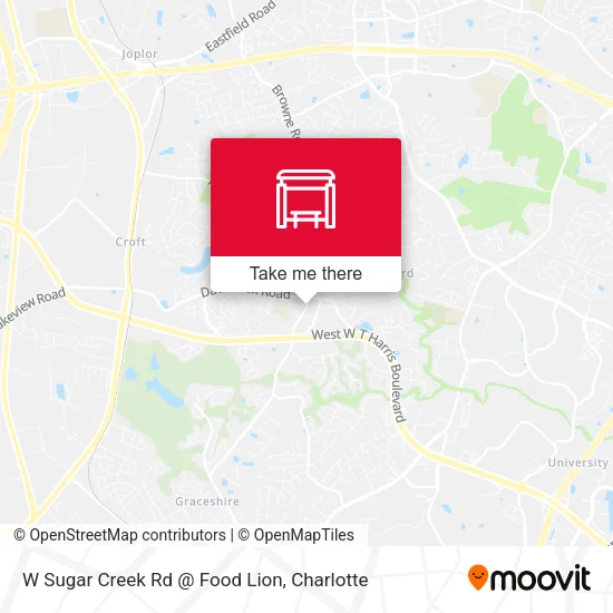 Mapa de W Sugar Creek Rd @ Food Lion
