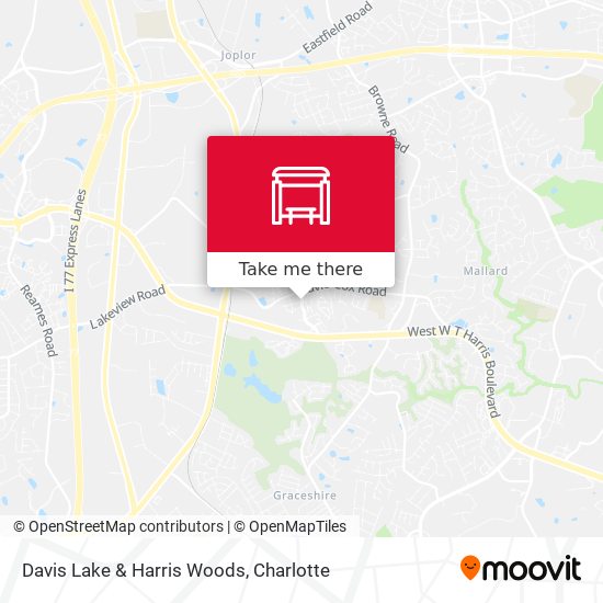 Davis Lake & Harris Woods map