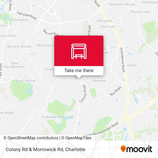 Mapa de Colony Rd & Morrowick Rd