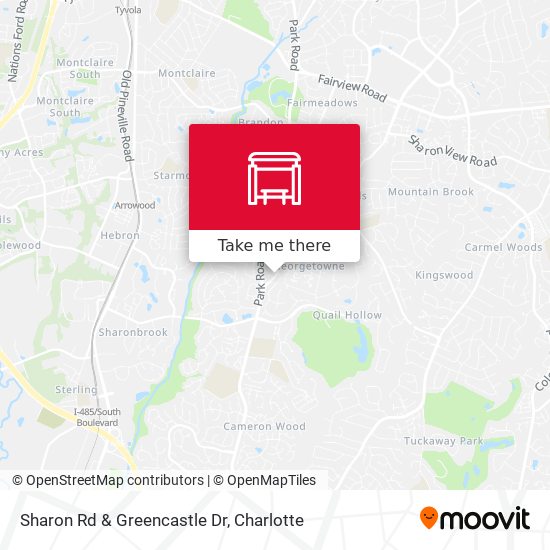 Sharon Rd & Greencastle Dr map