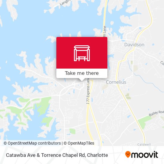 Catawba Ave & Torrence Chapel Rd map