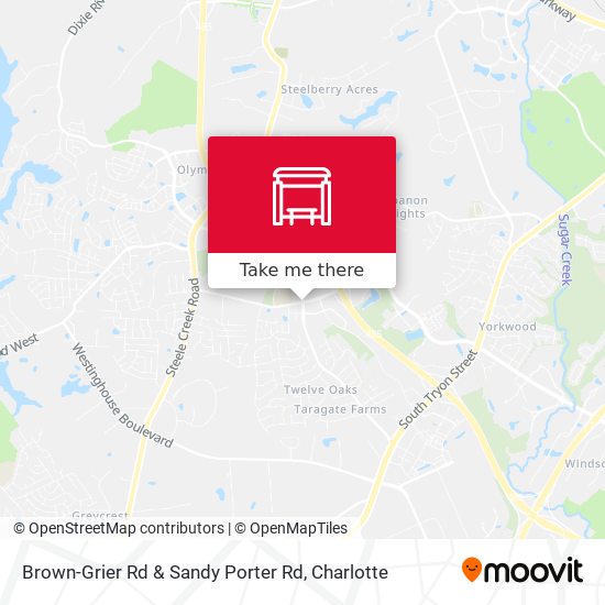 Brown-Grier Rd & Sandy Porter Rd map