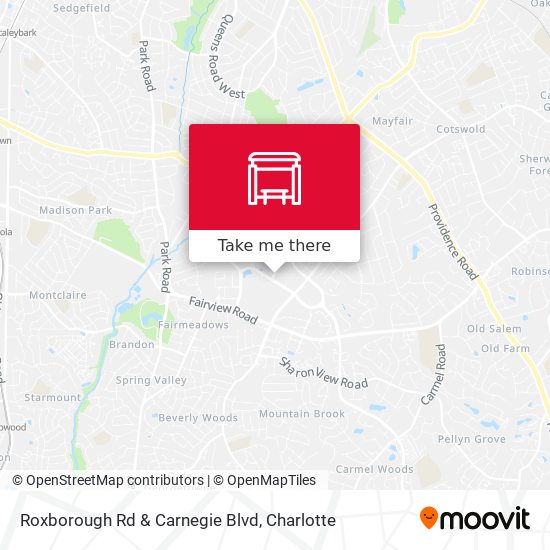 Roxborough Rd & Carnegie Blvd map