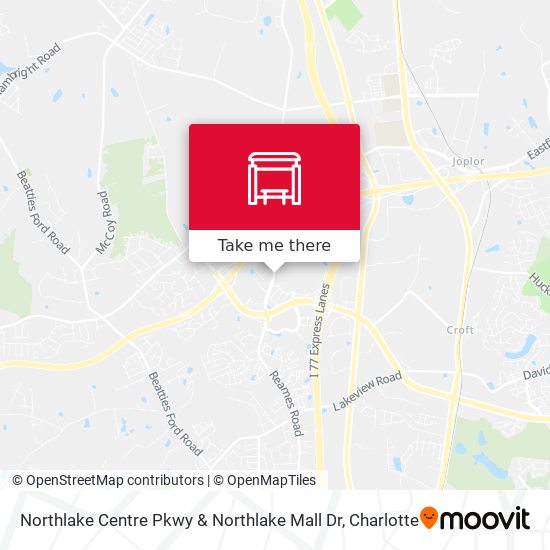 Mapa de Northlake Centre Pkwy & Northlake Mall Dr