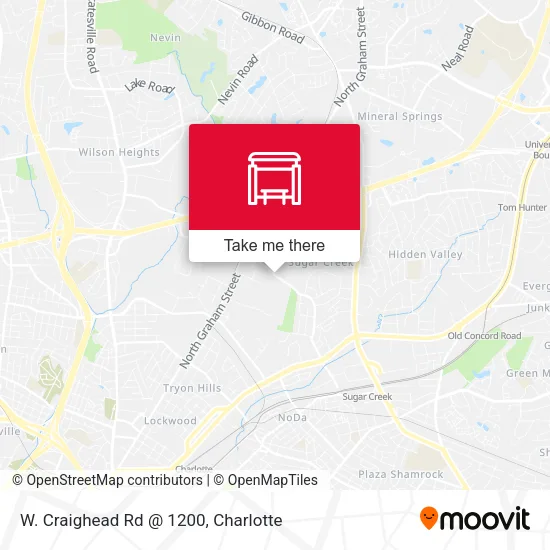 Mapa de W. Craighead Rd @ 1200