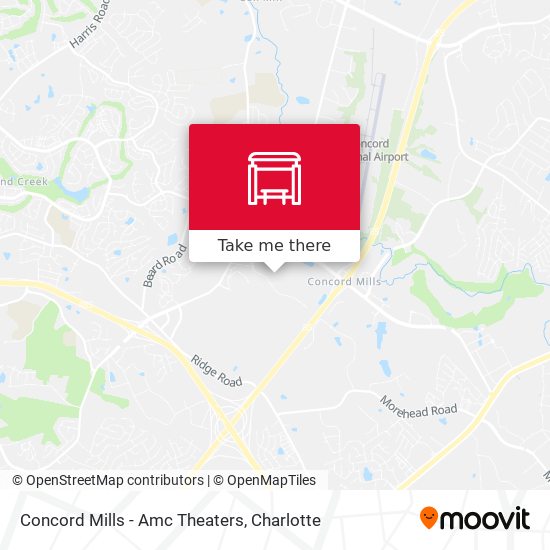 Concord Mills - Amc Theaters map