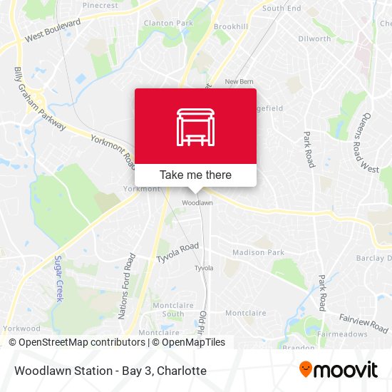 Woodlawn Station - Bay 3 map