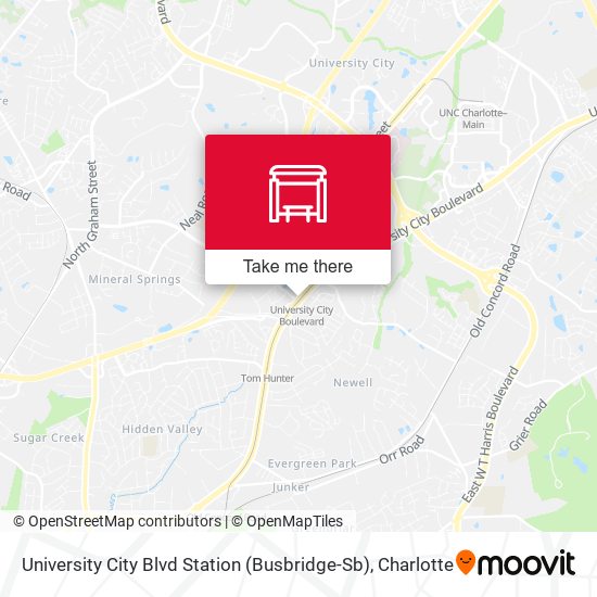 University City Blvd Station (Busbridge-Sb) map