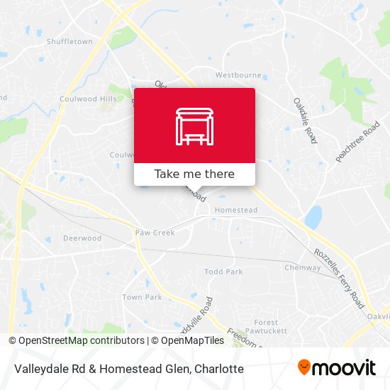 Mapa de Valleydale Rd & Homestead Glen