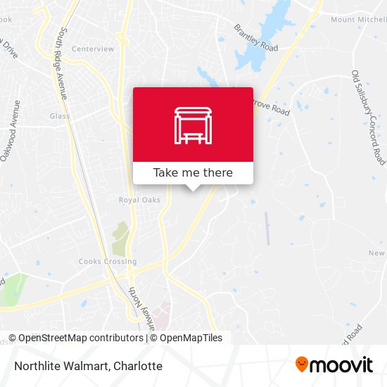 Northlite Walmart map