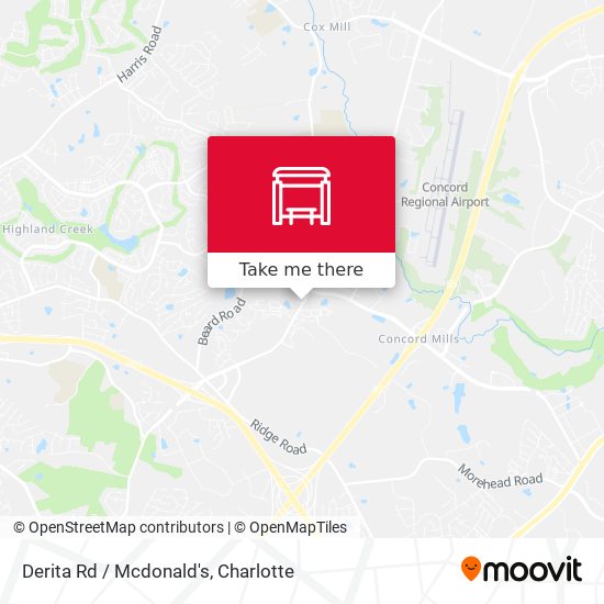 Derita Rd / Mcdonald's map