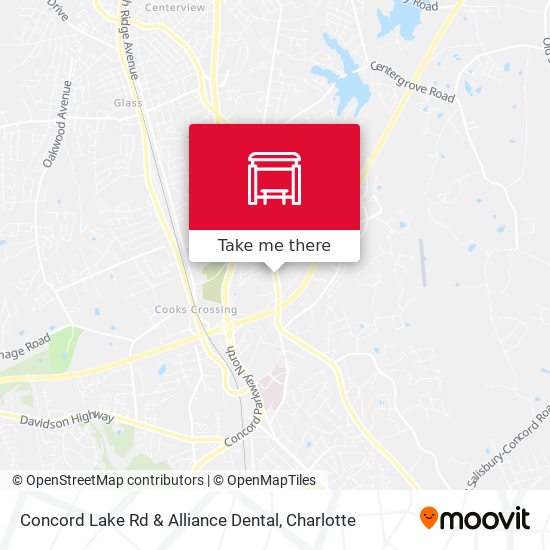 Concord Lake Rd & Alliance Dental map