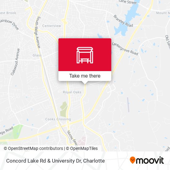 Concord Lake Rd & University Dr map