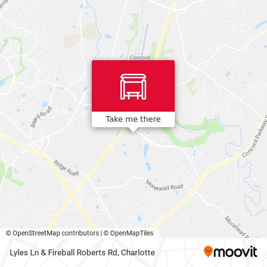 Lyles Ln & Fireball Roberts Rd map