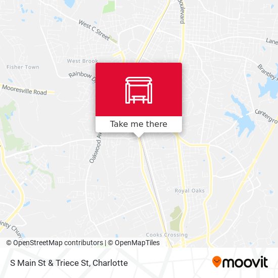 S Main St & Triece St map