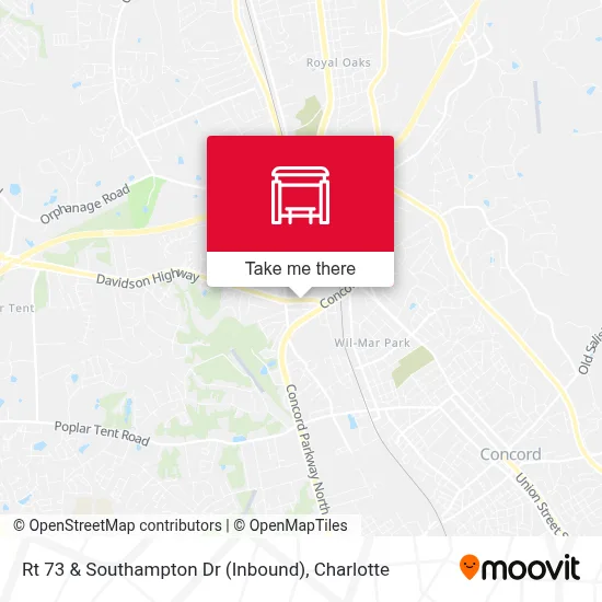 Rt 73 & Southampton Dr (Inbound) map