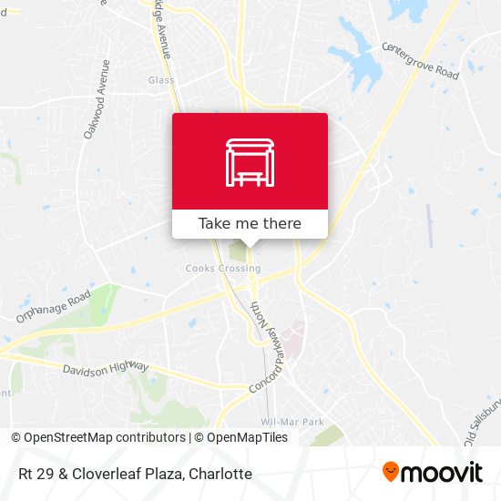 Rt 29 & Cloverleaf Plaza map